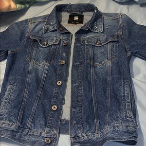 Men jean jacket blue gstar great condition